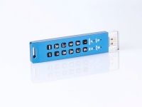 Флешка с шифрованием и паролем DataLock PRO4 Blue 256 Gb USB 3.2