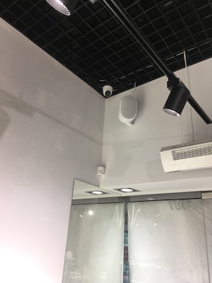Установка системы видеонаблюдения в магазине Sunlight